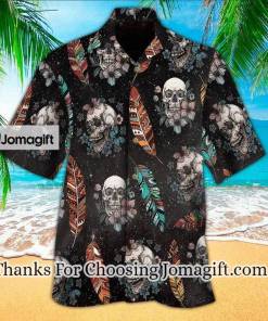 [Awesome] Skull Butterfly Tropical Aloha Hawaiian Shirts, Skull Hawaiian Shirt Skull Loversa Gift