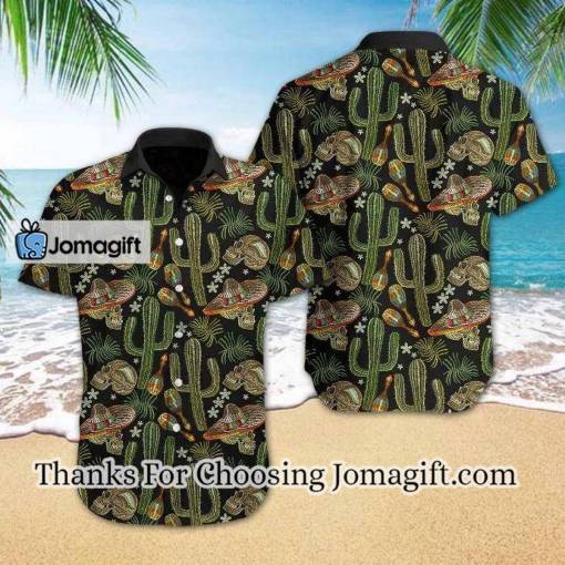 [Custom Name] Skull Cactus Hawaiian Shirt Gift