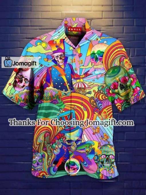[Custom Name] Skull Hippie Hawaiian Shirt HW4071 Gift
