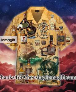 [Custom Name] Skull Pirate Spirit Alcohol Hawaiian Shirt WT1227 Gift