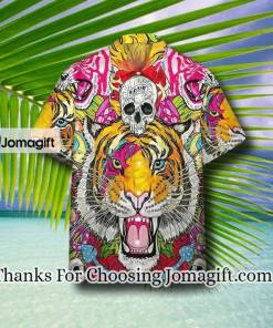 [Custom Name] Skull Tiger Hawaiian Shirt HW7376 Gift
