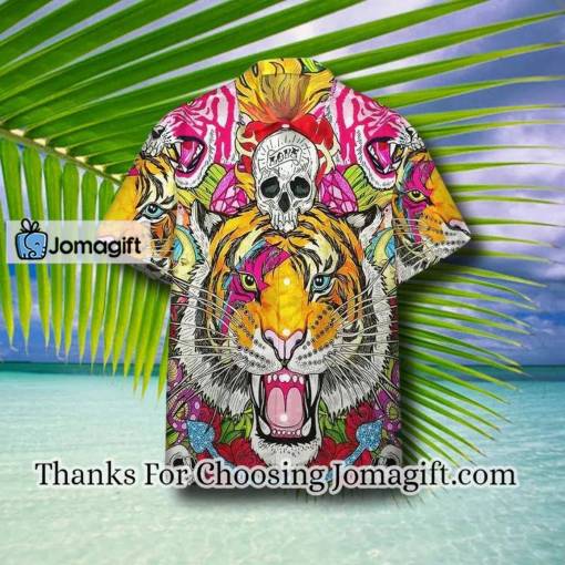 [Custom Name] Skull Tiger Hawaiian Shirt HW7376 Gift