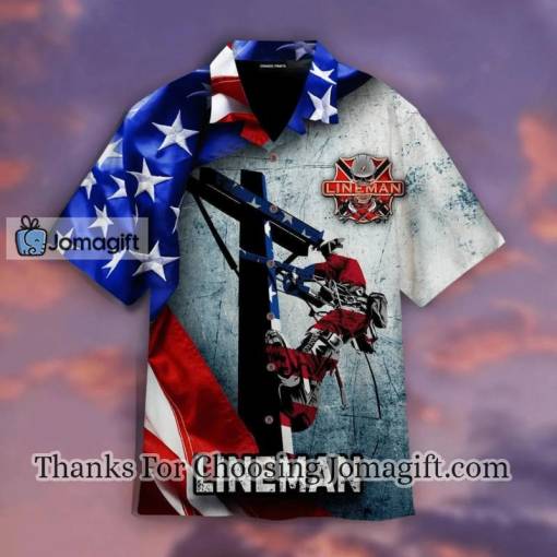 [Stylish] American Lineman Hawaiian Shirt