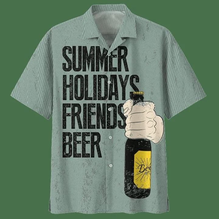 Stylish Beer Hawaiian Shirt Summer Holidays Friends Beer Beer Hawaii Shirt 1