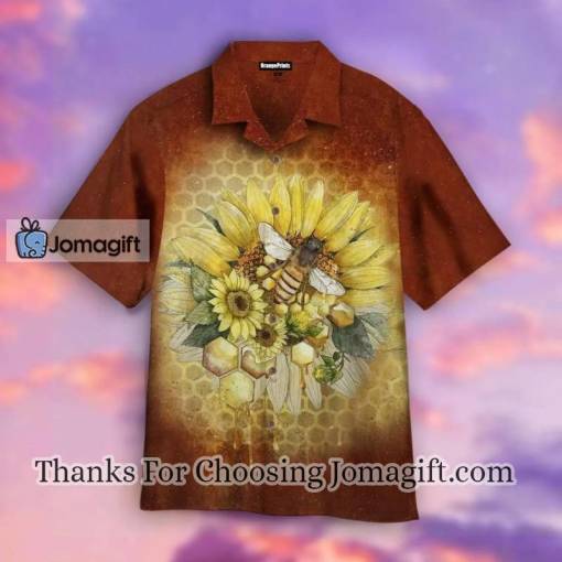 [Stylish] Hippie Bee With Sunflower Hawaiian Shirt
