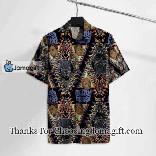 [Stylish] Mv Bp Hawaiian Shirt B Panther Nakia Okoye Black
