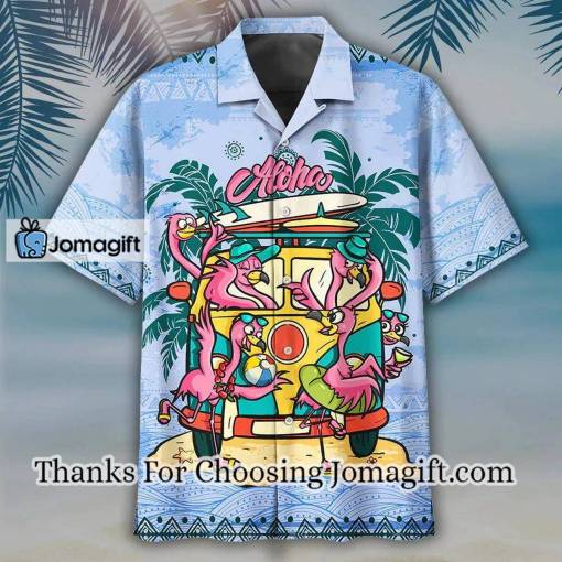 [Awesome] Summer Flammingo beach hippie Hawaiian shirt Gift