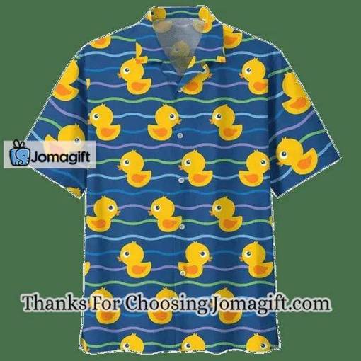 [Awesome] Swimming Duck Background Hawaiian Shirt, Duck hawaii shirt, Duck shirt for Family Gift