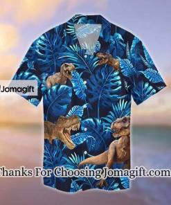 T Rex T Rex Tropical Hawaiian Shirt Summer gift Hawaiian Shirts for Men Aloha Beach Shirt 2