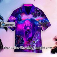 The Roar Of The Neon Tiger King Hawaiian Shirt WT1404