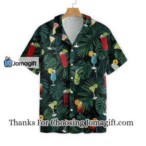 [Awesome] The Tropical Bartender Cocktails On Leaf Pattern Hawaiian Shirt Gift