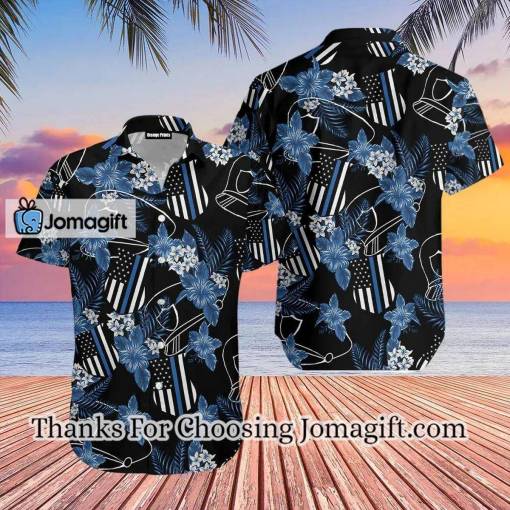 [Awesome] Thin Blue Line Police Hawaiian Shirt Gift