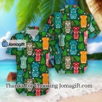 Tiki Tropical Green Aloha Hawaiian Shirt HW3826