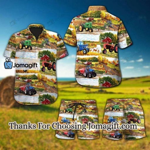 [Trending] Tractor Hawaiian Shirt Set  Unisex Gift