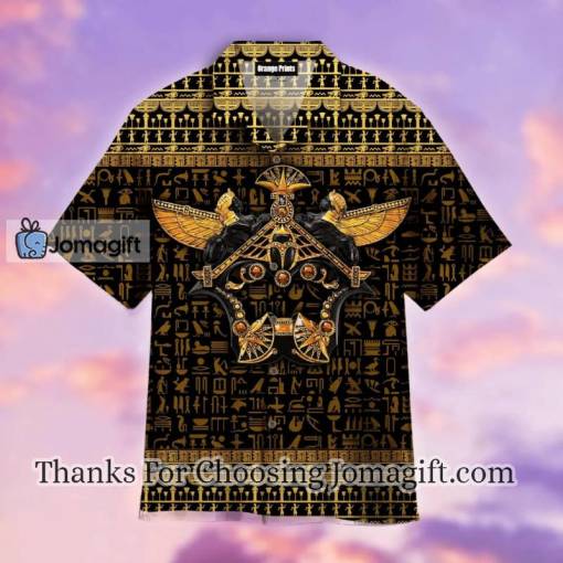 [Trendy] Ancient Egypt Scarab Beetle Golden Hawaiian Shirt