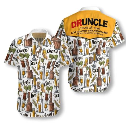 [Trendy] Beer Hawaiian Shirt Druncle Beer And Foods Beer Hawaii Shirt