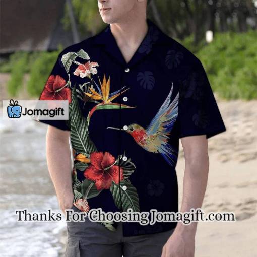 [Awesome] Tropical Flower Hummingbird H227049 Hawaiian Shirt Gift