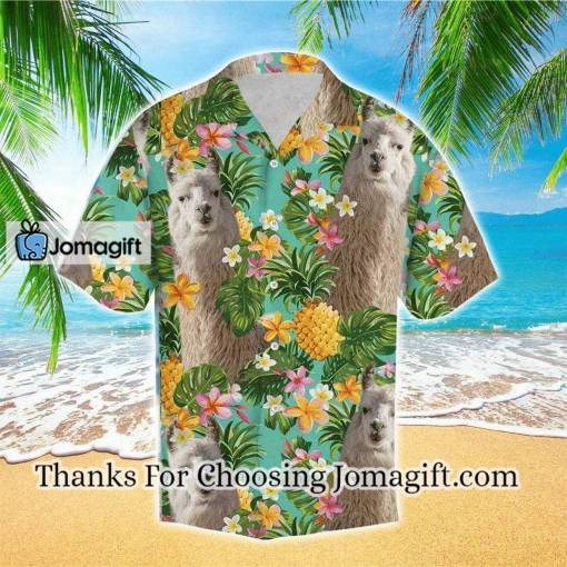 [Awesome] Tropical Pineapple Llama Multicolor Unique Design Unisex Hawaiian Shirt Gift