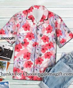Unicorn Tropical Flowers Hibiscus Hawaiian Shirt Unicorn Lover Hawaiian Shirt For Summer Gifts 2