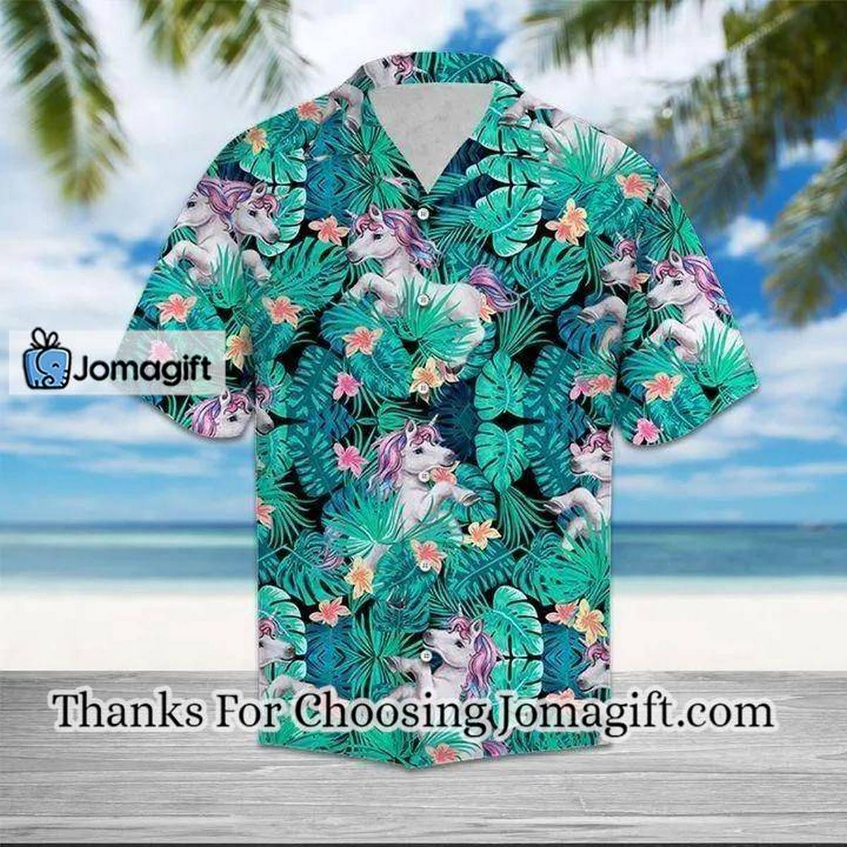 Unicorn Tropical Hawaiian Shirt HW1608 2