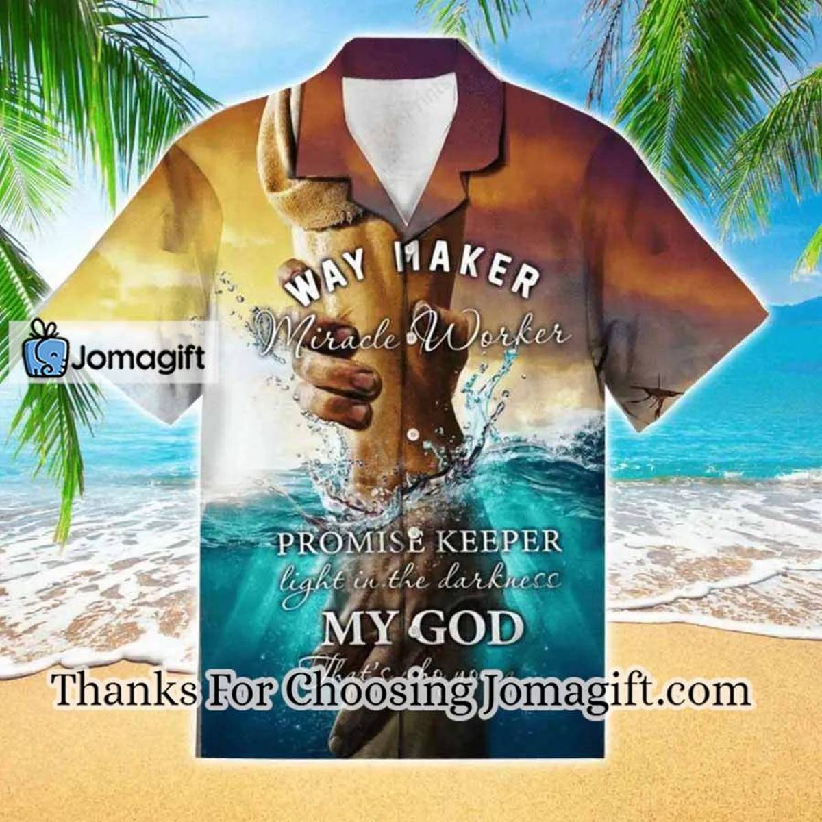 Way Maker Miracle Worker Jesus Hawaiian Shirt Hawaii Shirt Men Aloha Shirt 1