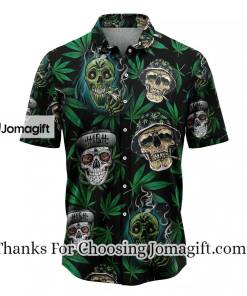 Weed Skull Hawaiian Shirt Summer gift Hawaiian Shirts for Men Aloha Beach Shirt 1