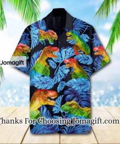 Wild Animal Lgbt T Rex Hawaiian Shirt Short Sleeve Hawaiian Aloha Shirt for men 1