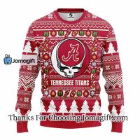 Alabama Crimson Tide Grateful Dead Ugly Christmas Fleece Sweater