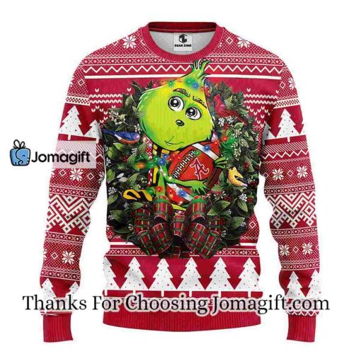 Alabama Crimson Tide Grinch Hug Christmas Ugly Sweater