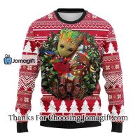 Arizona Cardinals Groot Hug Christmas Ugly Sweater