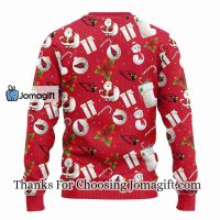 Arizona Cardinals Santa Claus Snowman Christmas Ugly Sweater 2 1