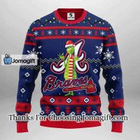 Atlanta Braves Funny Grinch Christmas Ugly Sweater