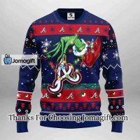 Atlanta Braves Grinch Christmas Ugly Sweater 3