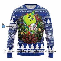 Atlanta Braves Grinch Hug Christmas Ugly Sweater 3