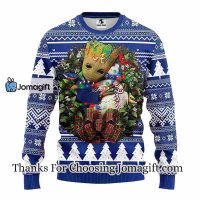 Atlanta Braves Groot Hug Christmas Ugly Sweater 2 1