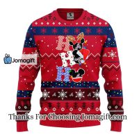 Atlanta Braves Hohoho Mickey Christmas Ugly Sweater 2 1