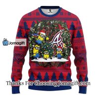 Atlanta Braves Minion Christmas Ugly Sweater