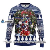 Atlanta Braves Tree Ugly Christmas Fleece Sweater 3