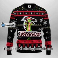 Atlanta Falcons Funny Grinch Christmas Ugly Sweater 3