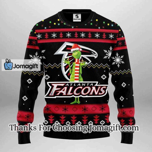 Atlanta Falcons Funny Grinch Christmas Ugly Sweater