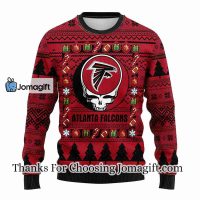 Atlanta Falcons Grateful Dead Ugly Christmas Fleece Sweater 3