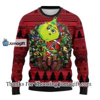 Atlanta Falcons Grinch Hug Christmas Ugly Sweater 3