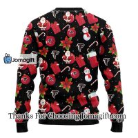 Atlanta Falcons Santa Claus Snowman Christmas Ugly Sweater 2 1