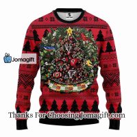 Atlanta Falcons Tree Ball Christmas Ugly Sweater 3
