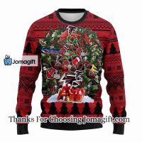 Atlanta Falcons Tree Ugly Christmas Fleece Sweater