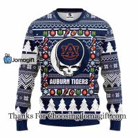 Auburn Tigers Grateful Dead Ugly Christmas Fleece Sweater 3