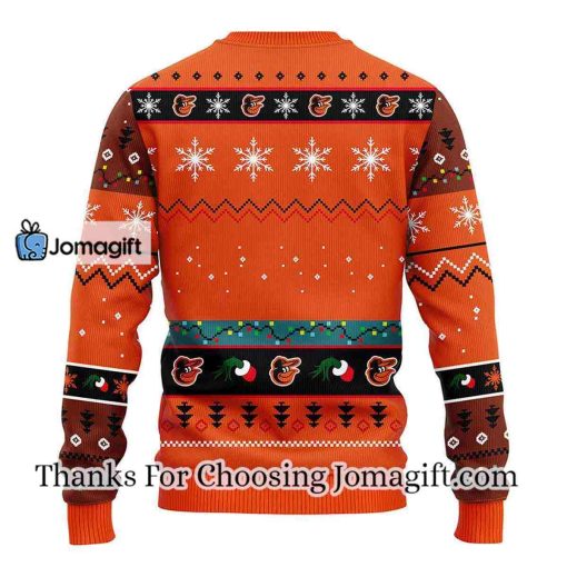 Baltimore Orioles 12 Grinch Xmas Day Christmas Ugly Sweater