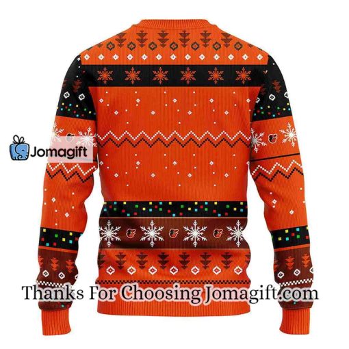 Baltimore Orioles Dabbing Santa Claus Christmas Ugly Sweater