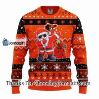 Baltimore Orioles Dabbing Santa Claus Christmas Ugly Sweater 3