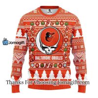 Baltimore Orioles Grateful Dead Ugly Christmas Fleece Sweater 3